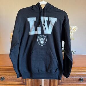 Las Vegas Raiders IV Logo Pullover Hoodie Black Small NWOT